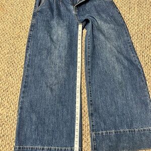 Wide-Leg Denim Jeans Moon River